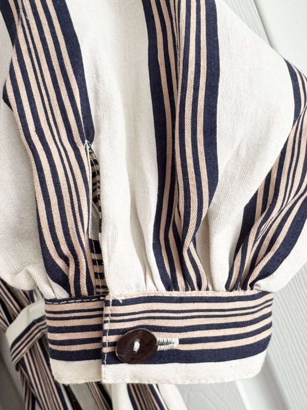 Horses Atelier "Blouson" Striped Maxi Dress in Soleil, size "3" (fits like Small - Picture 7 of 12